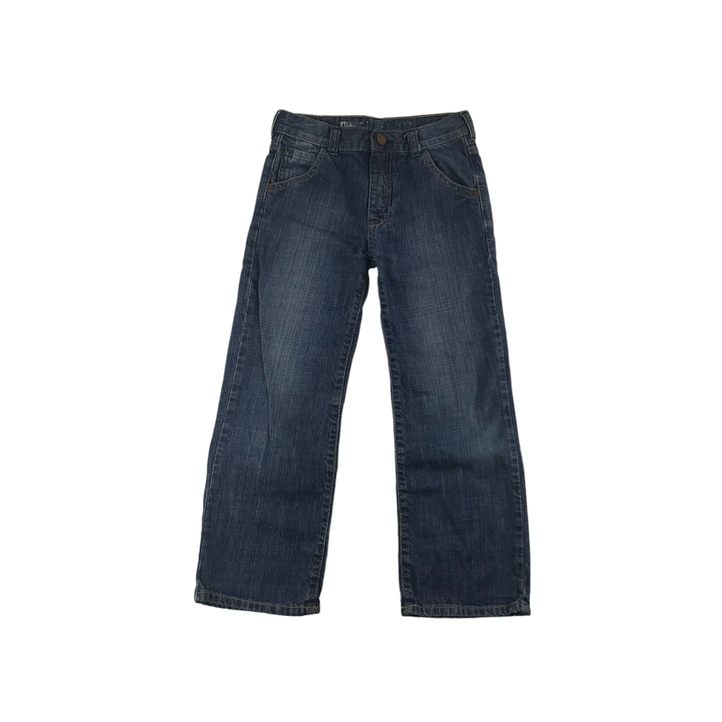 John Lewis Jeans Age 8 Blue Standard Fit Wide Leg