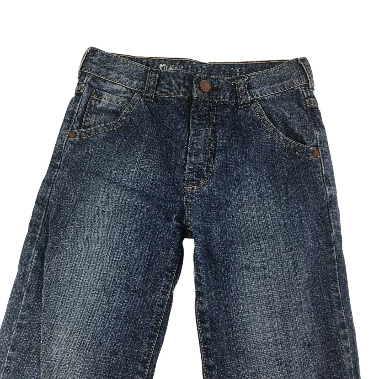 John Lewis Jeans Age 8 Blue Standard Fit Wide Leg