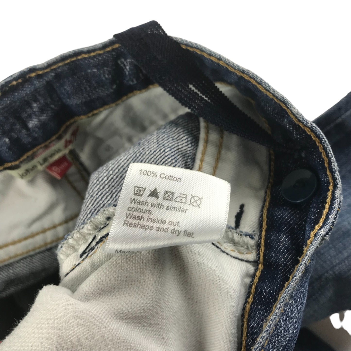 John Lewis Jeans Age 8 Blue Standard Fit Wide Leg