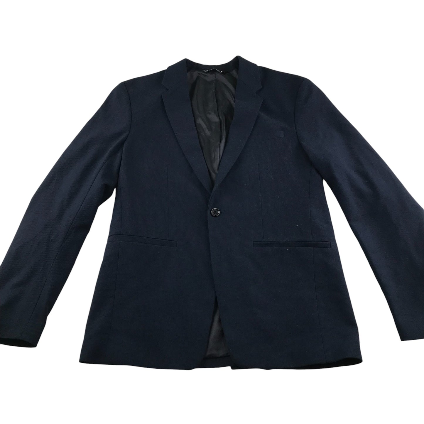 Zara blazer jacket men's EUR 48 navy plain