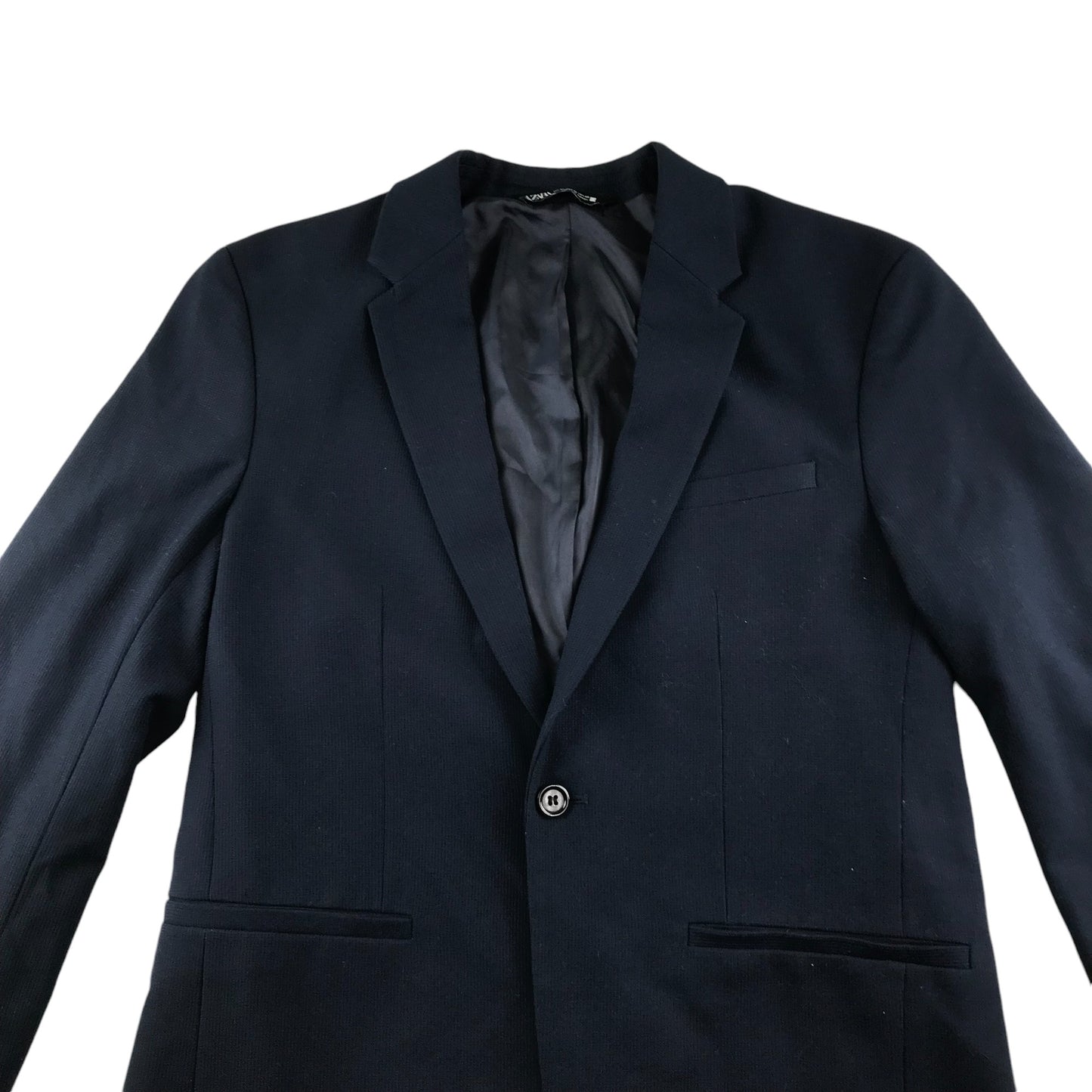 Zara blazer jacket men's EUR 48 navy plain