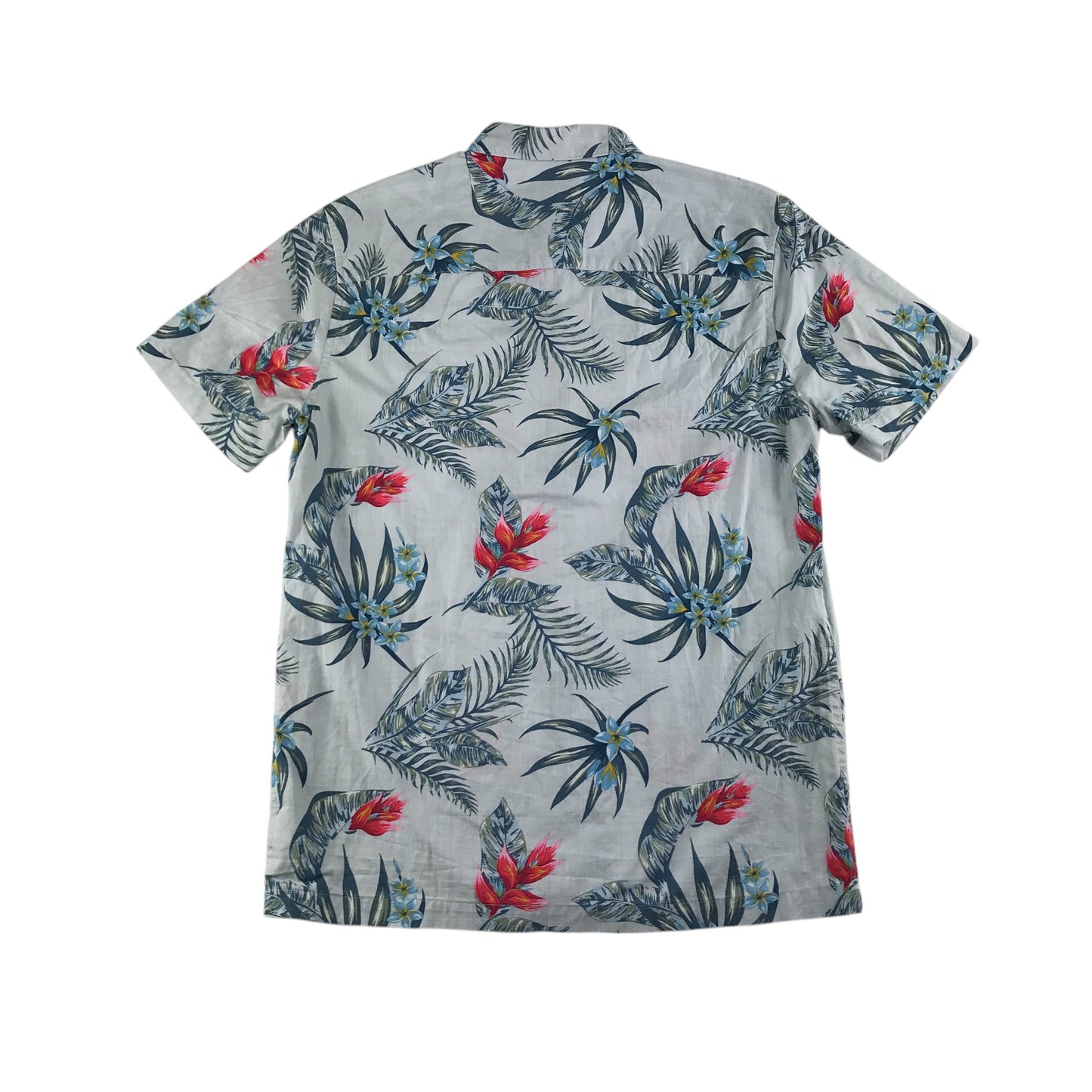 Next shirt men's M years blue floral design cotton