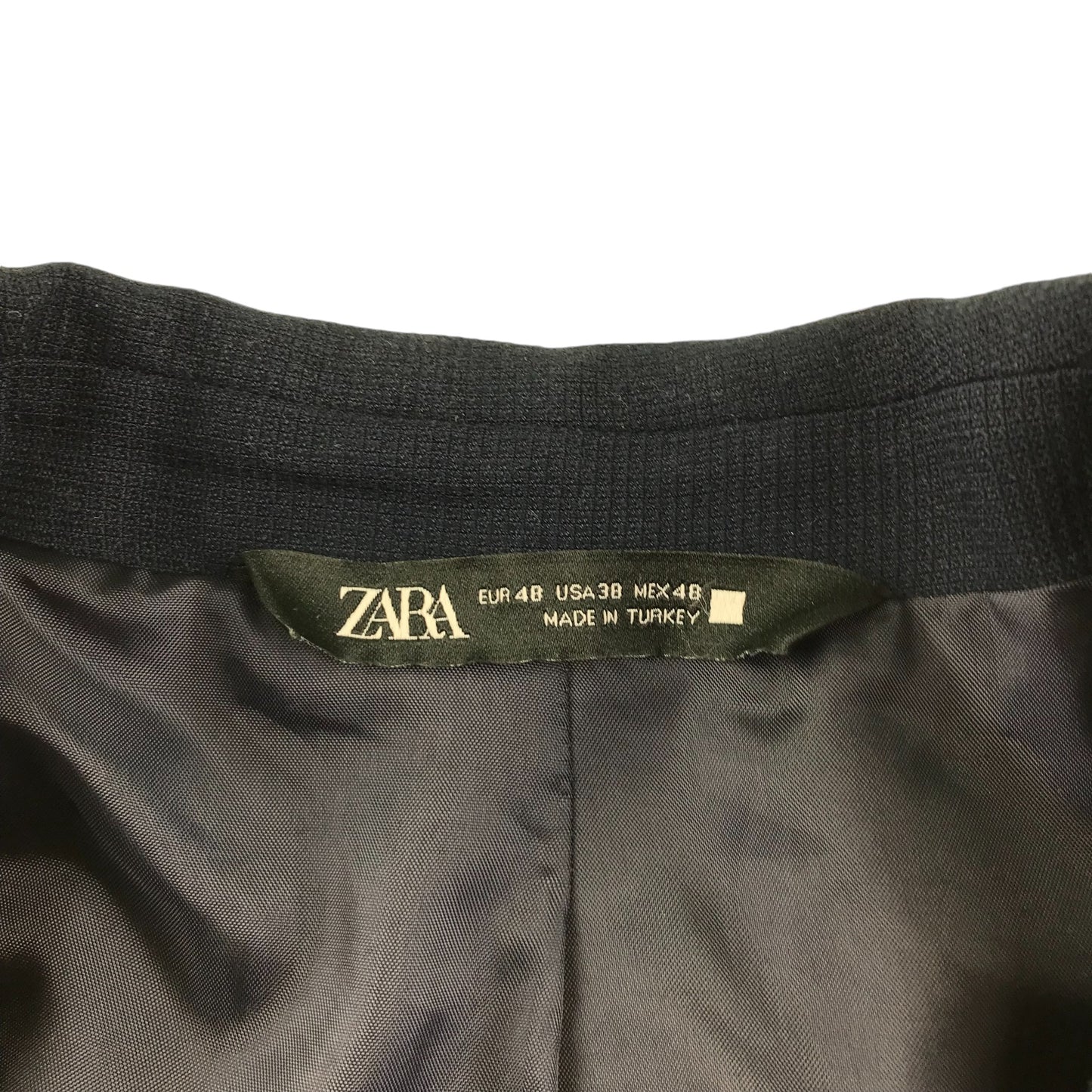 Zara blazer jacket men's EUR 48 navy plain
