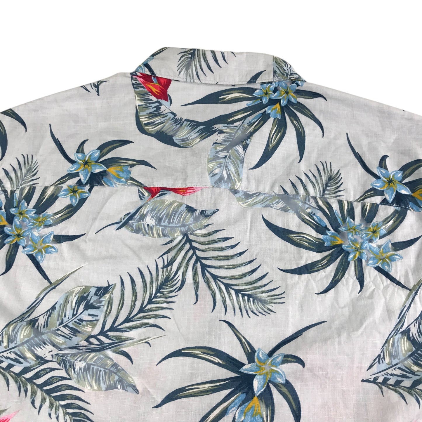 Next shirt men's M years blue floral design cotton