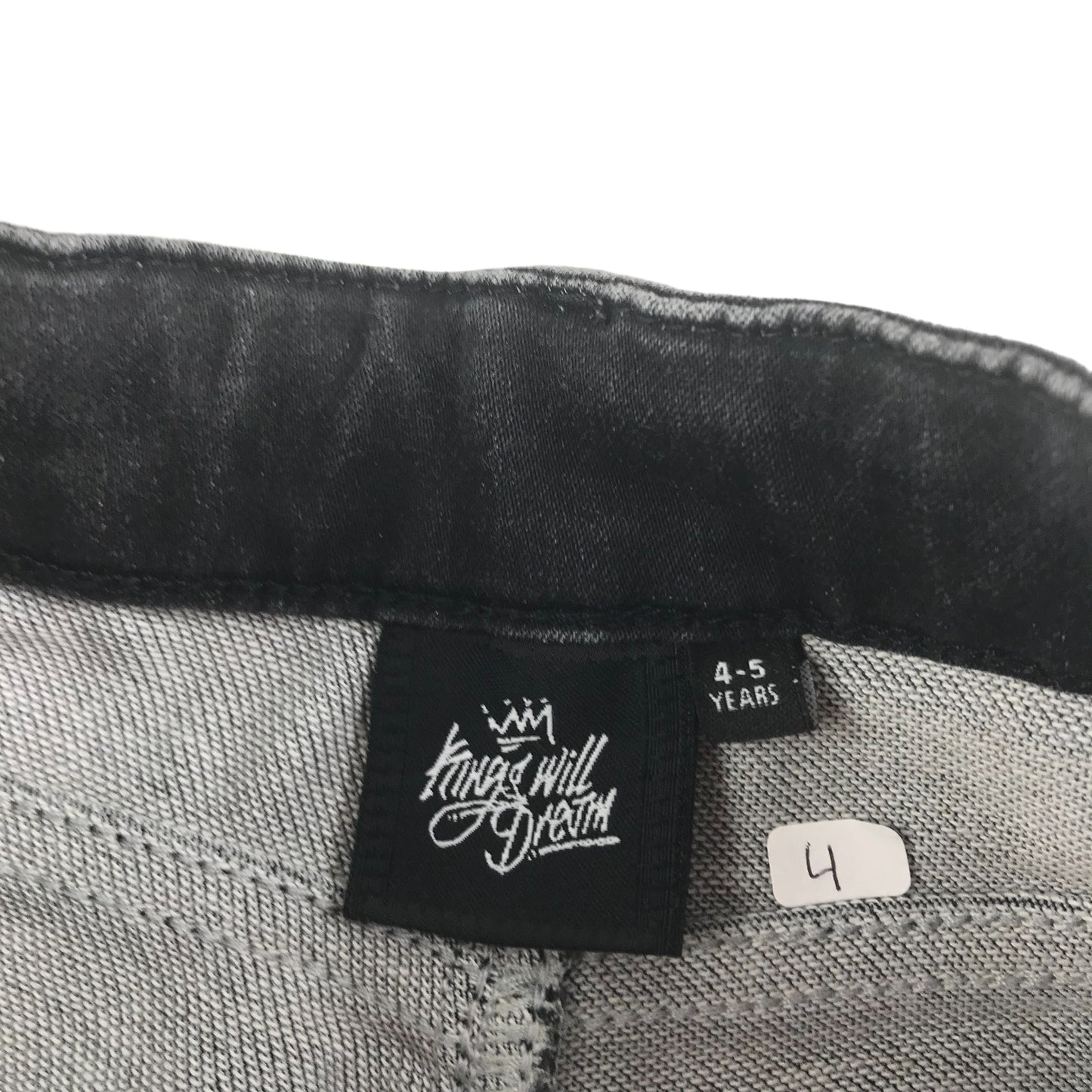 KWD Jogger Jeans Age 4 Black Kings Will Dream Stretchy