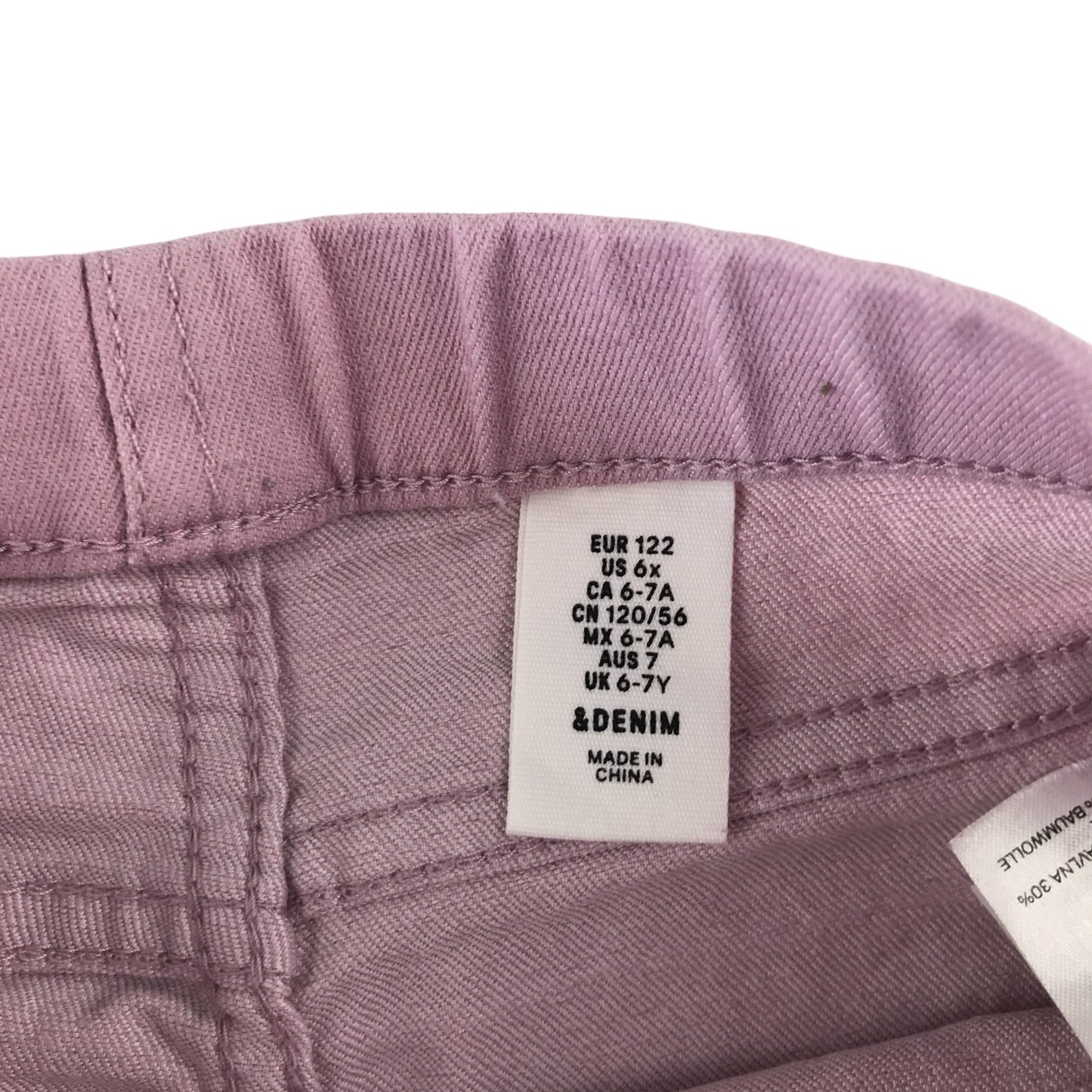 H&M shorts 6-7 years pink plain jegging style