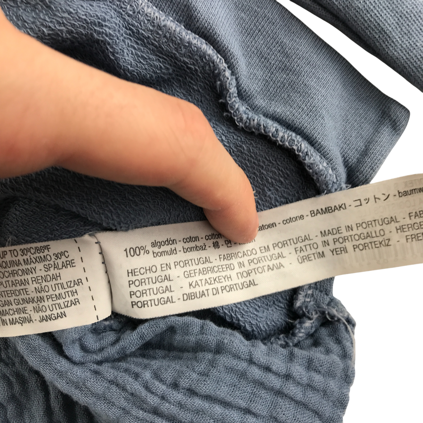 Zara Jumper 11-12 Years Blue with Text Cotton