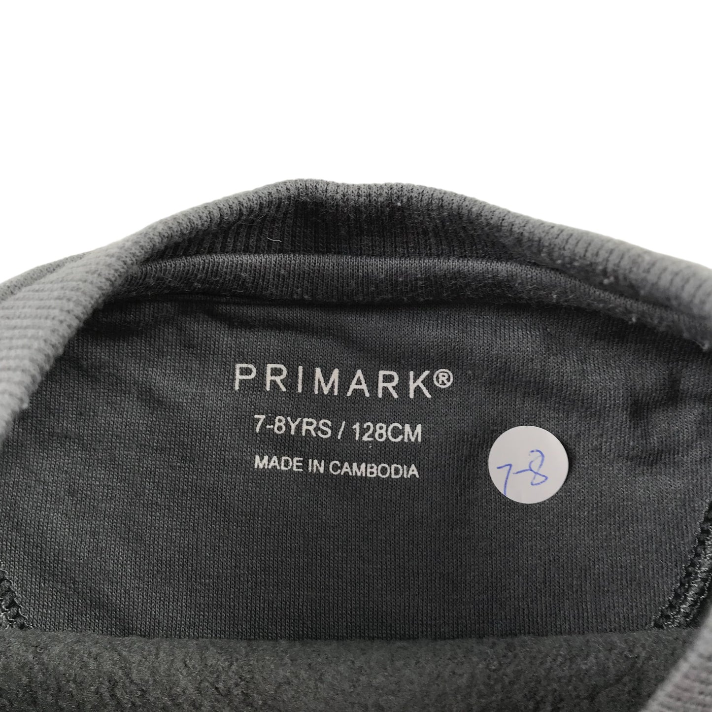 Primark sweater 7-8 years grey snake graphic print
