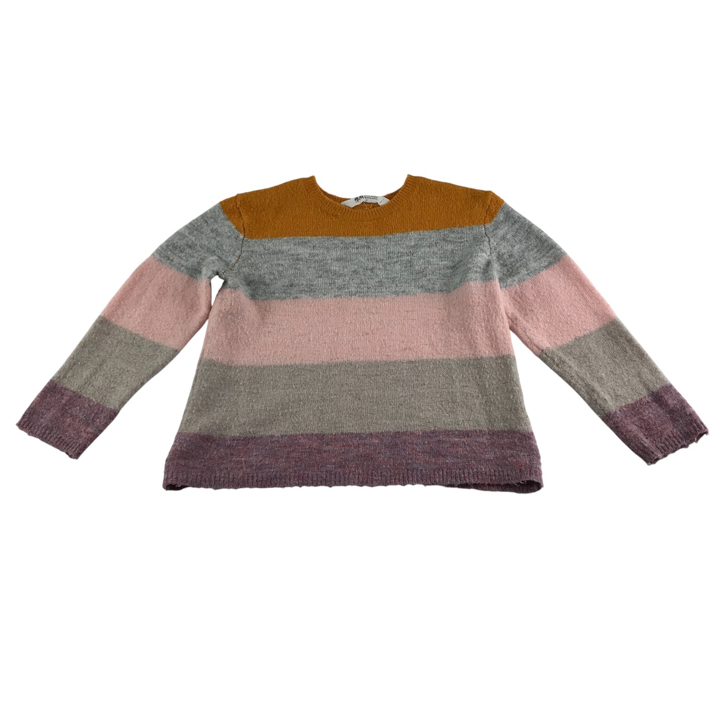 H&M Jumper 5-6 years multicoloured stripy design