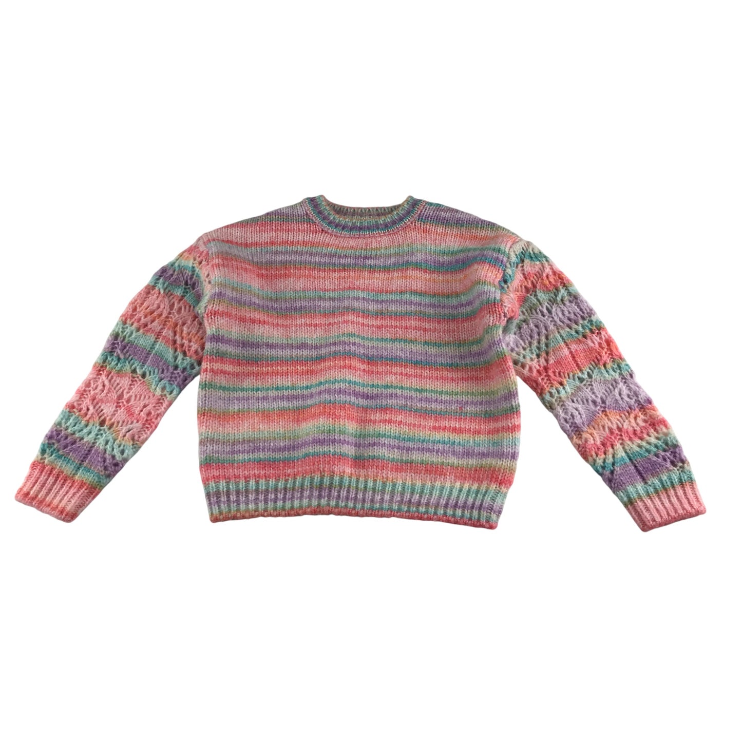 F&F Jumper 5-6 years multicoloured stripy design knitwear