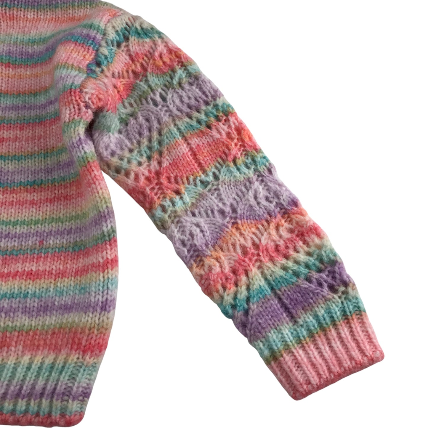 F&F Jumper 5-6 years multicoloured stripy design knitwear