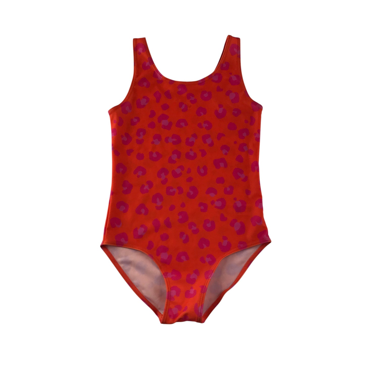 Tu swimsuit 7-8 years orange with purple floral print