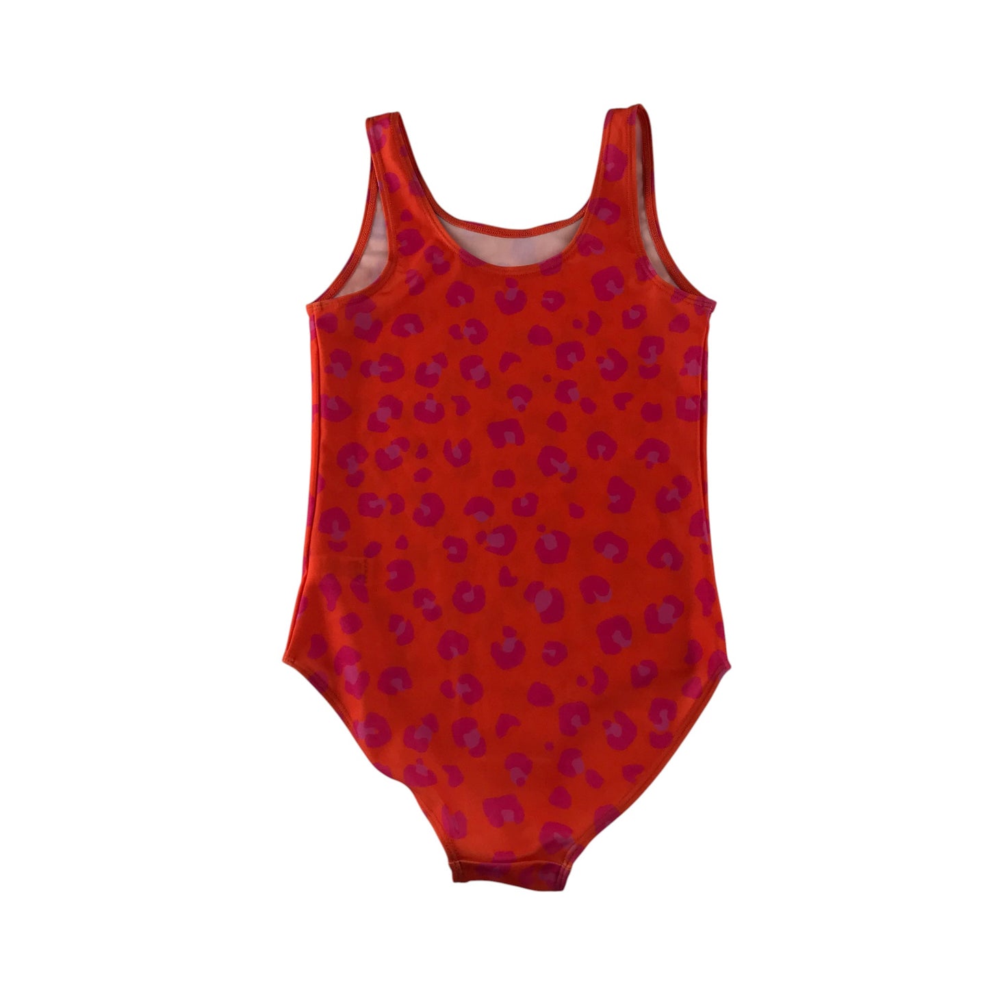 Tu swimsuit 7-8 years orange with purple floral print