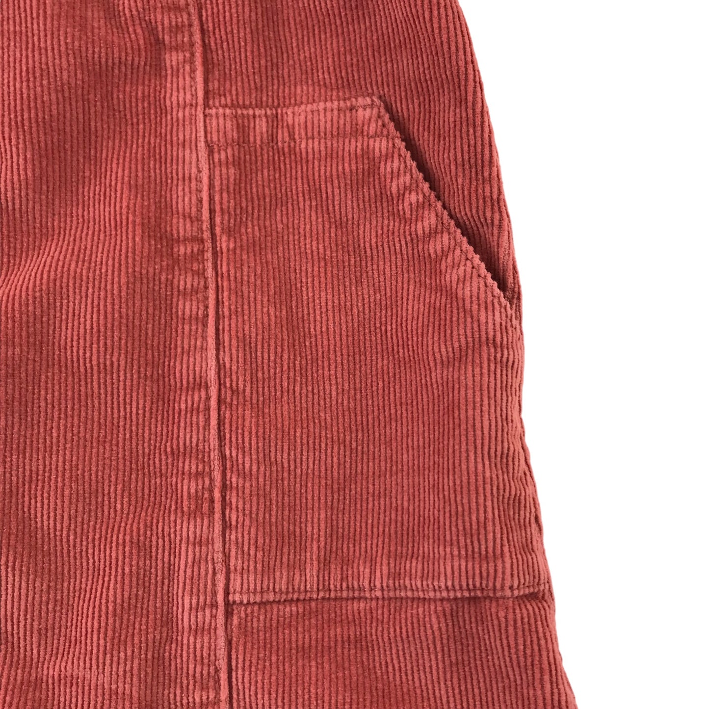 George Skirt Age 5 Burnt Rusty Red Corduroy
