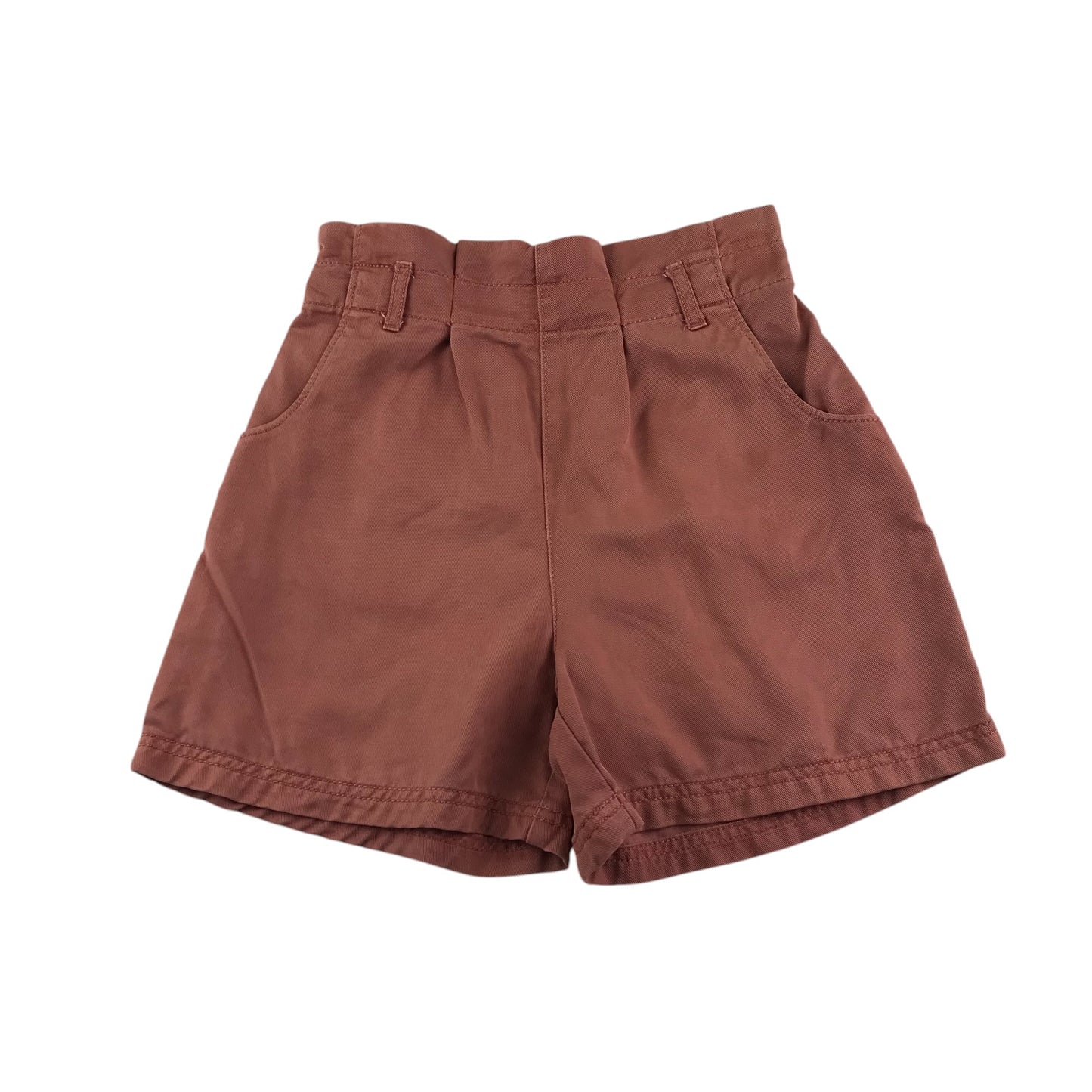 F&F shorts 8-9 years burnt light red high waist