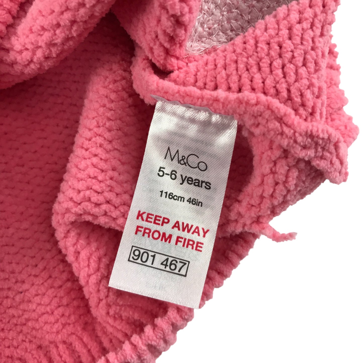 M&Co Jumper 5-6 years pink sequin star design knitwear
