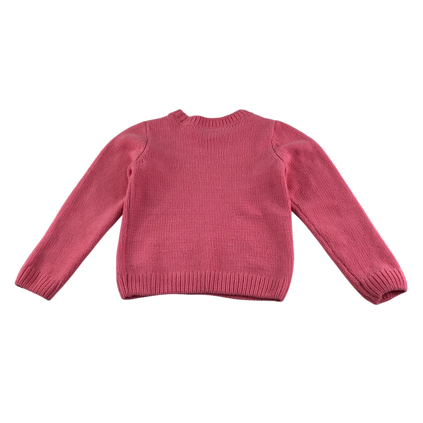 M&Co Jumper 5-6 years pink sequin star design knitwear