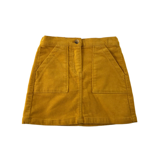 H&M Skirt Age 7 Mustard Yellow Corduroy