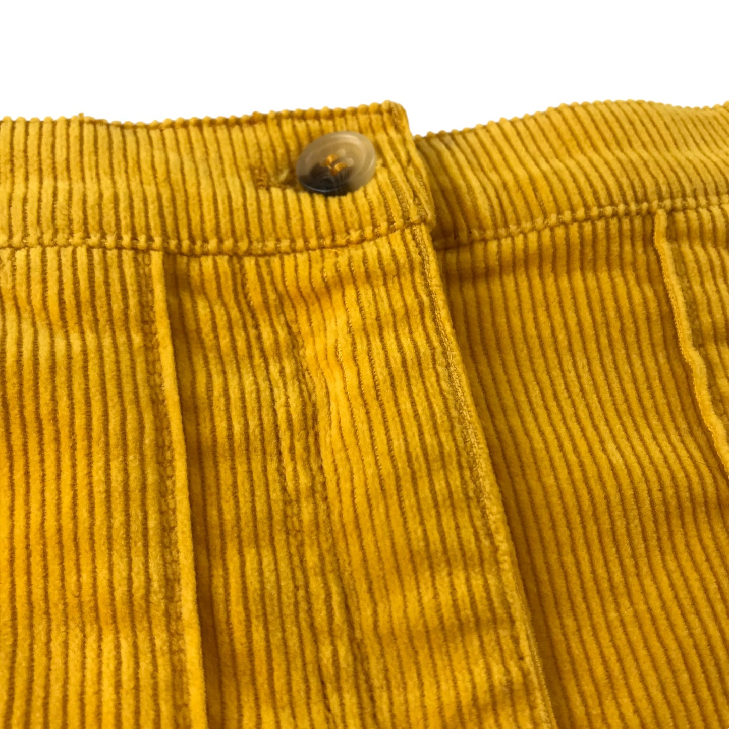 H&M Skirt Age 7 Mustard Yellow Corduroy