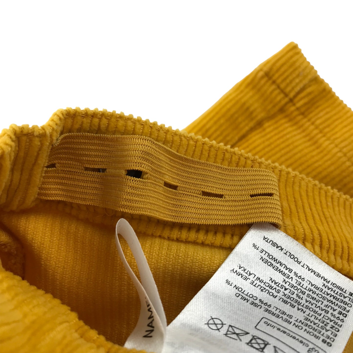 H&M Skirt Age 7 Mustard Yellow Corduroy
