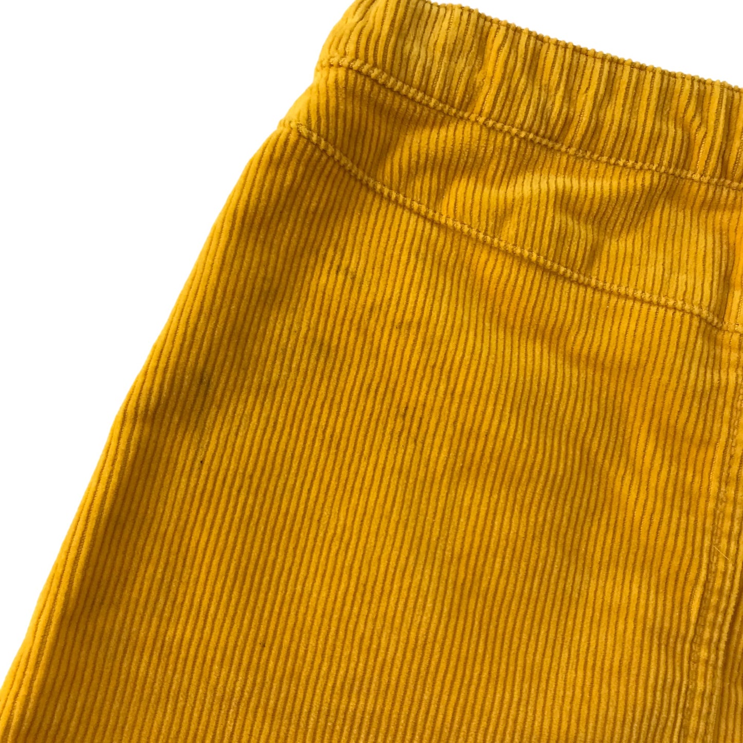 H&M Skirt Age 7 Mustard Yellow Corduroy