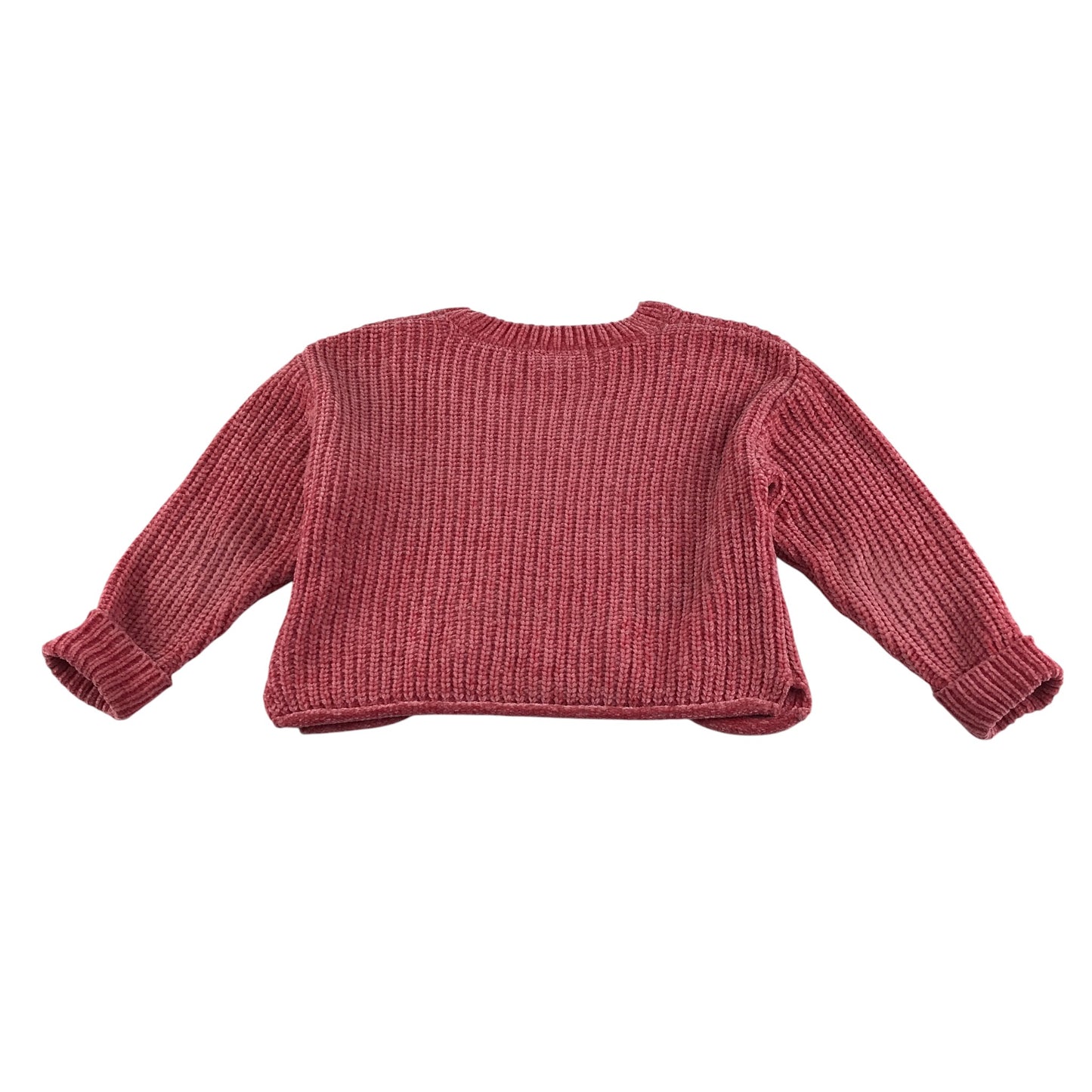 Matalan Jumper 6-7 years pink rib texture knitwear