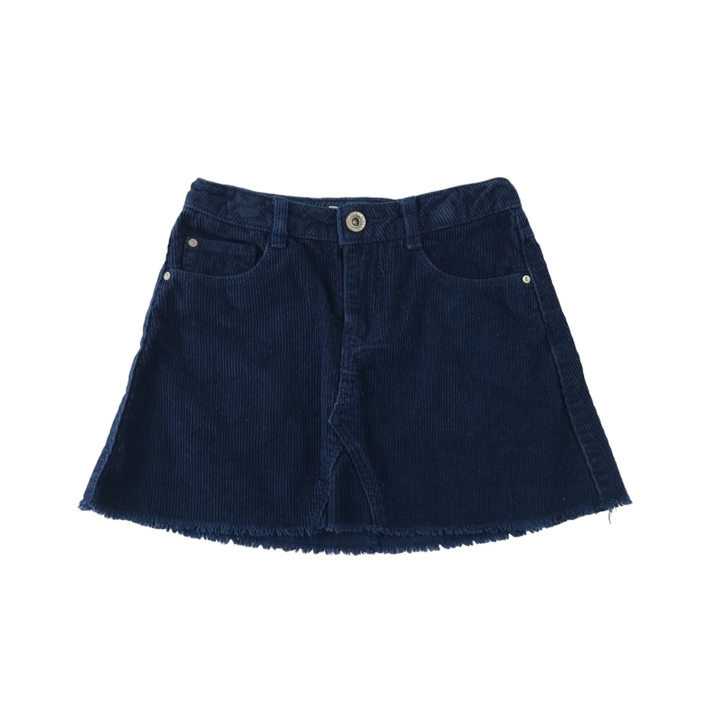 Zara Skirt Age 6 Navy Blue Corduroy Cotton