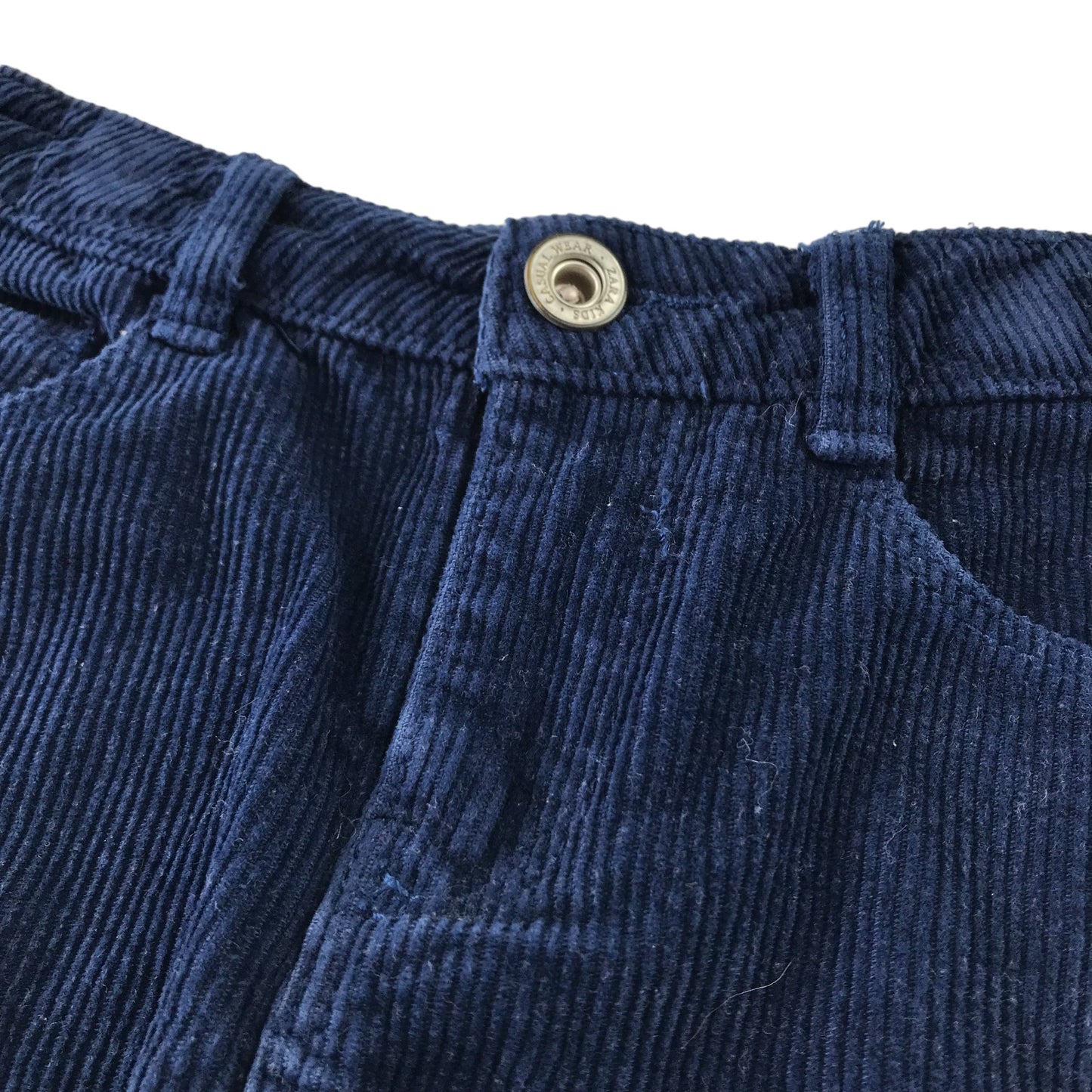 Zara Skirt Age 6 Navy Blue Corduroy Cotton