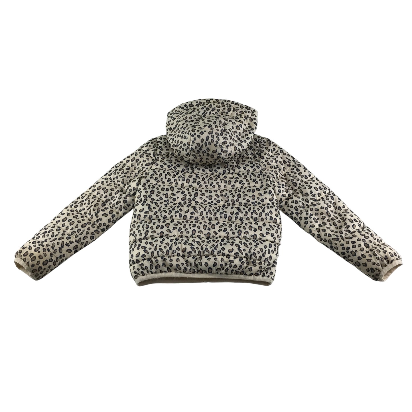Primark jacket 5-6 years white animal print puffer