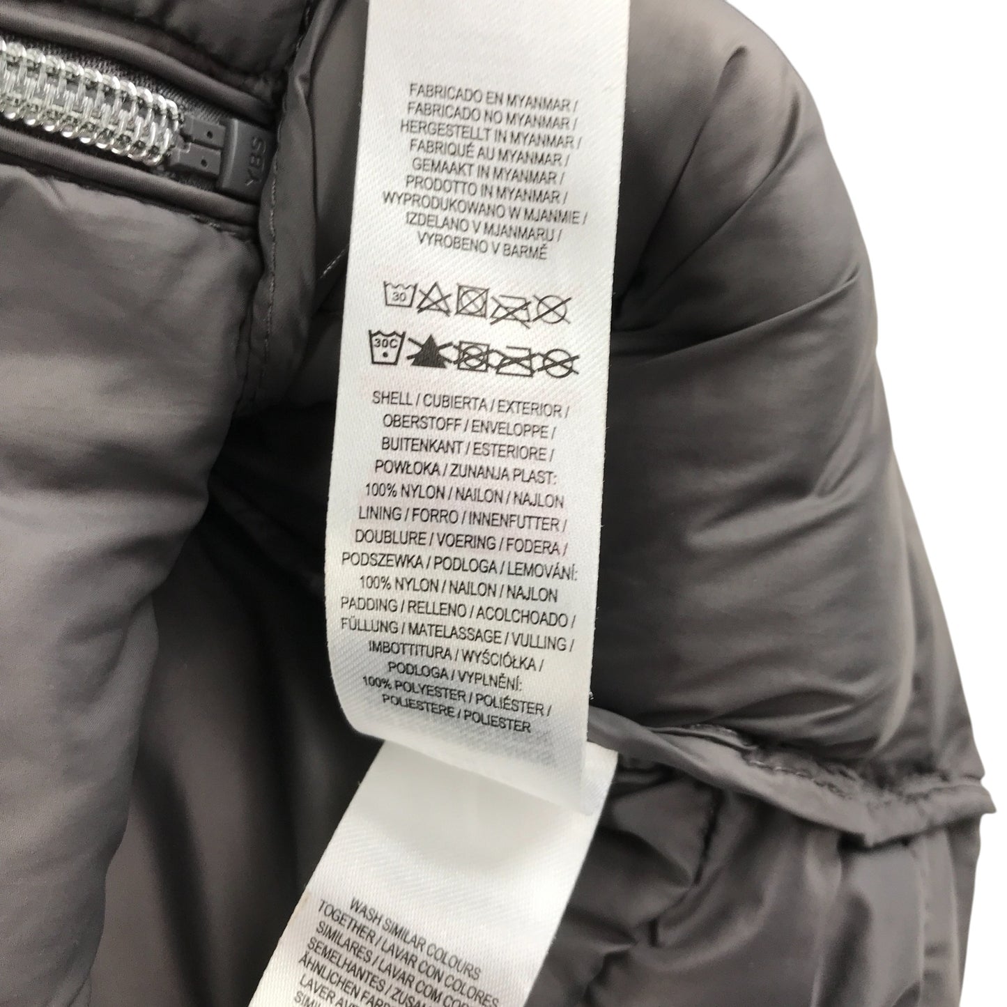 Primark jacket 9-10 years grey puffer jacket