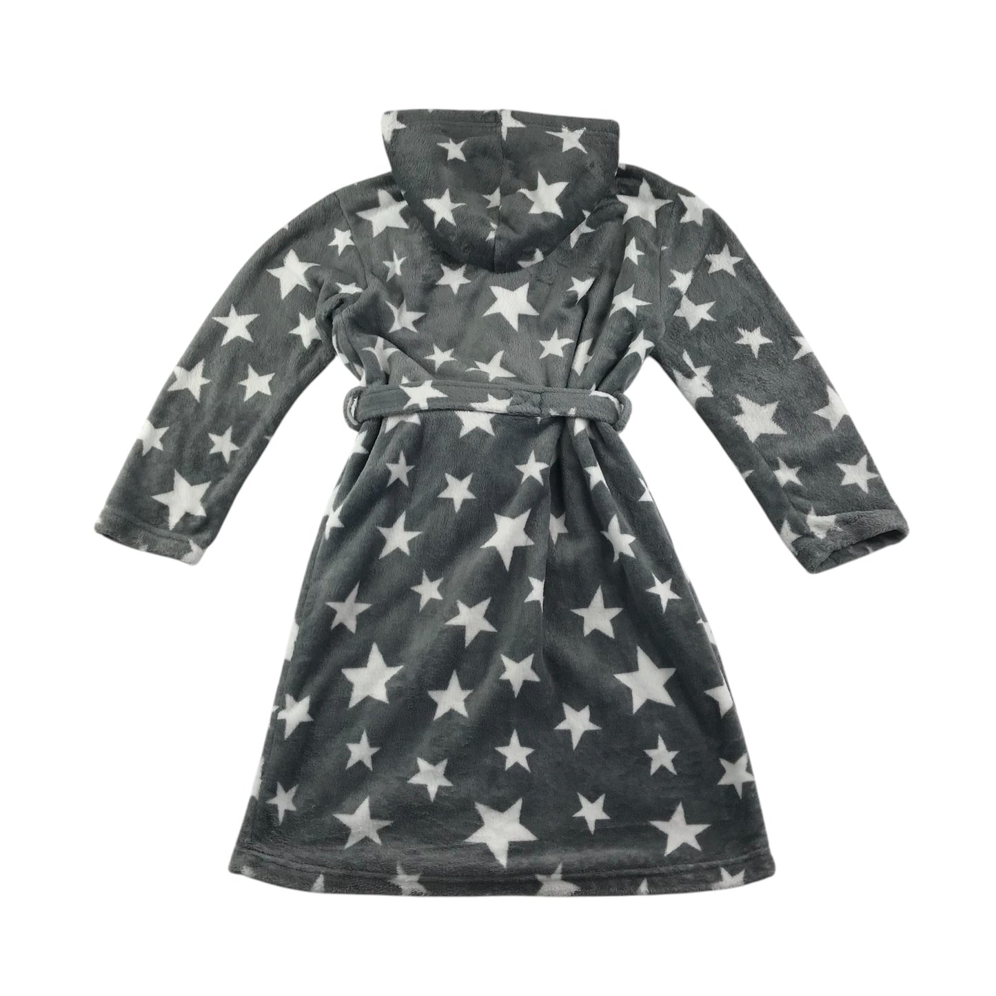 F&F dressing gown 11-12 years grey with stars