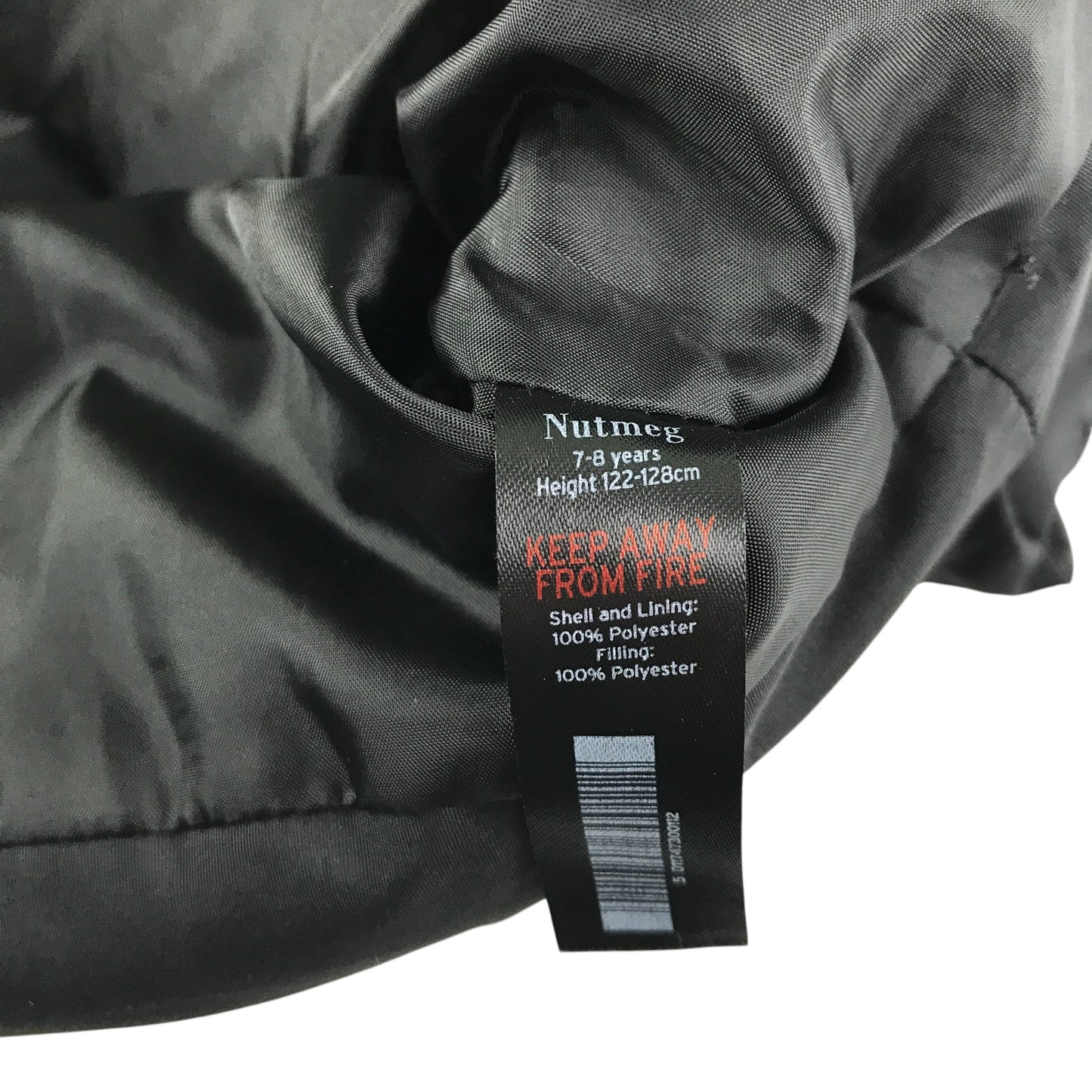 Nutmeg Gilet 7-8 years black puffer with zipper pockets mock neckline