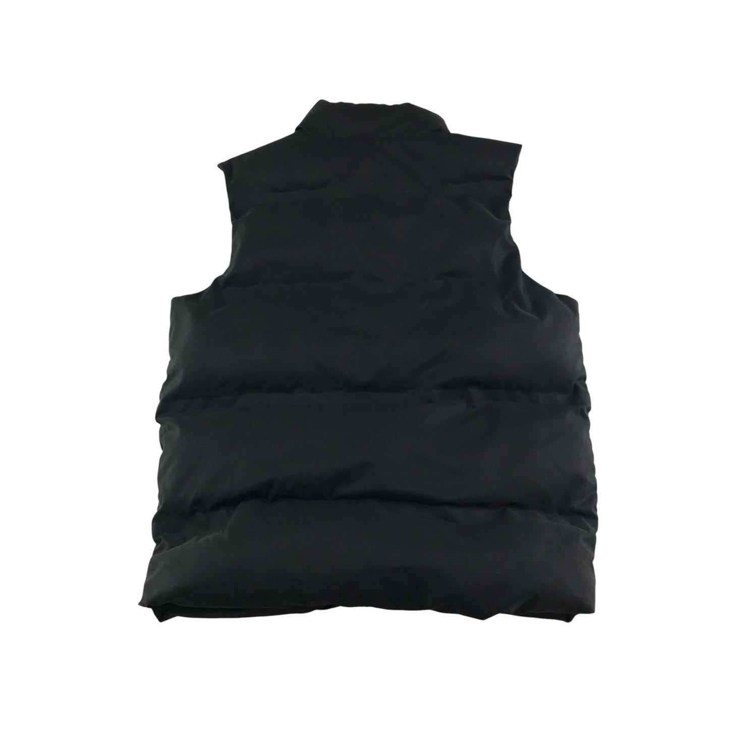 Nutmeg Gilet 7-8 years black puffer with zipper pockets mock neckline