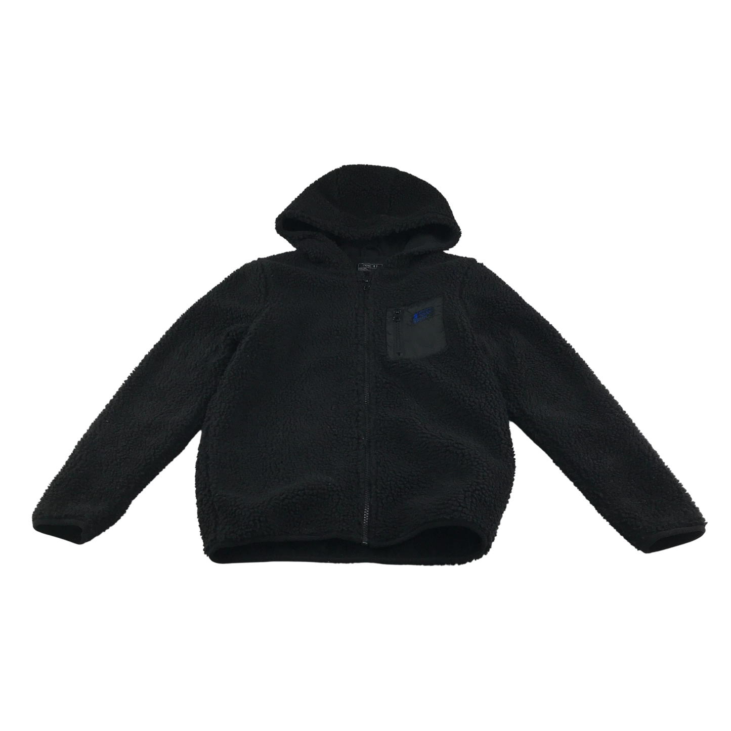 Next Teddy Fleece Jacket 10-11 Years Black Hooded