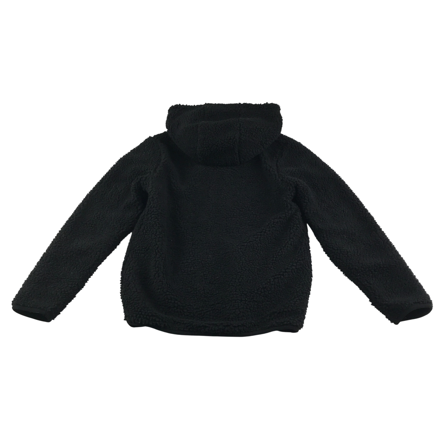 Next Teddy Fleece Jacket 10-11 Years Black Hooded