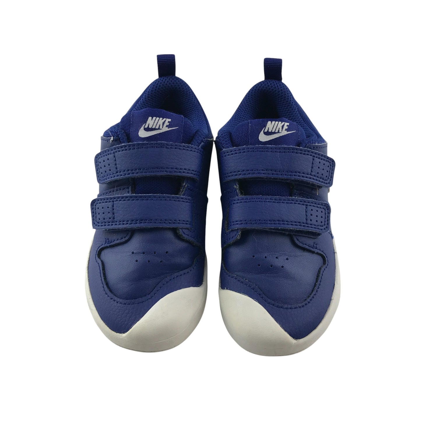Nike trainers shoe size UK 8.5 kids blue with hook and loop straps