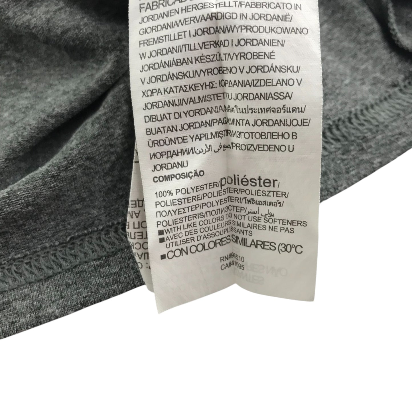 Under Armour sports top 11-13 years grey plain with logo