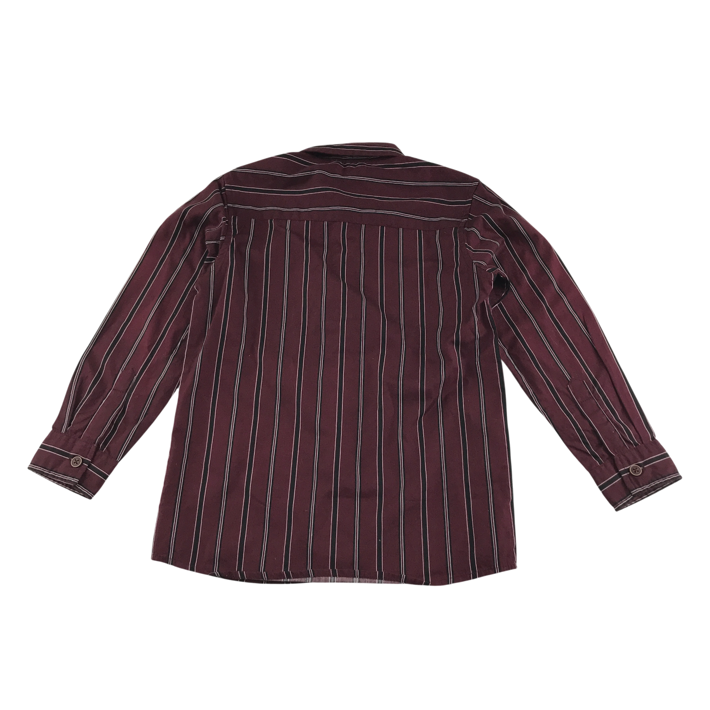 M&Co Shirt 5-6 Years Burgundy Stripe Cotton