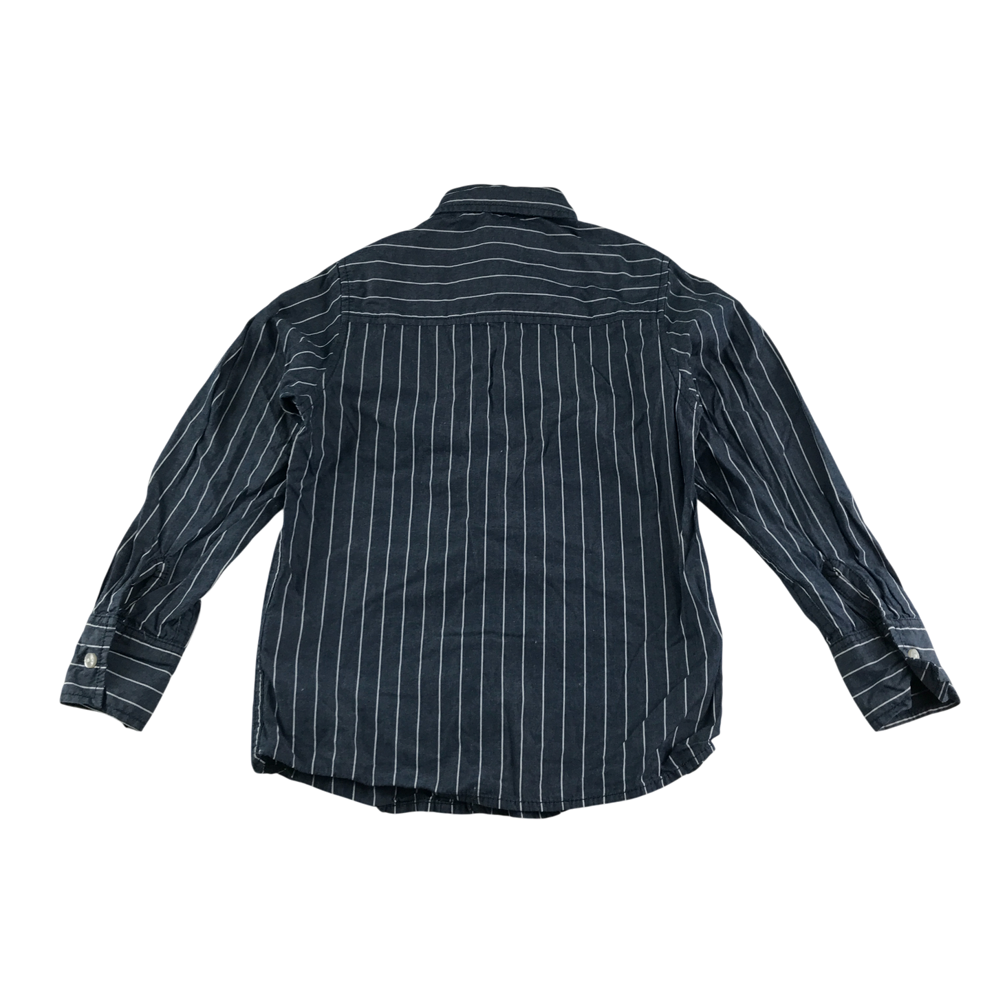 Rebel Shirt 7-8 Years Blue Stripe Pattern Cotton
