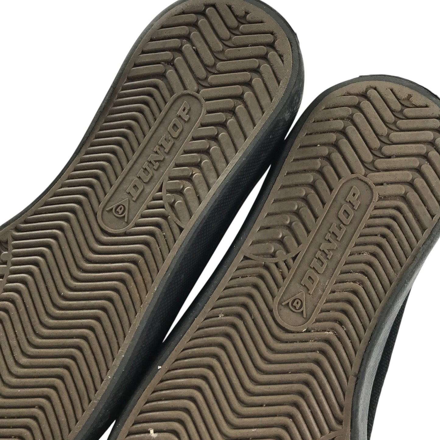 Dunlop trainers shoe size 3 black plimsol style flat canvas sneaker