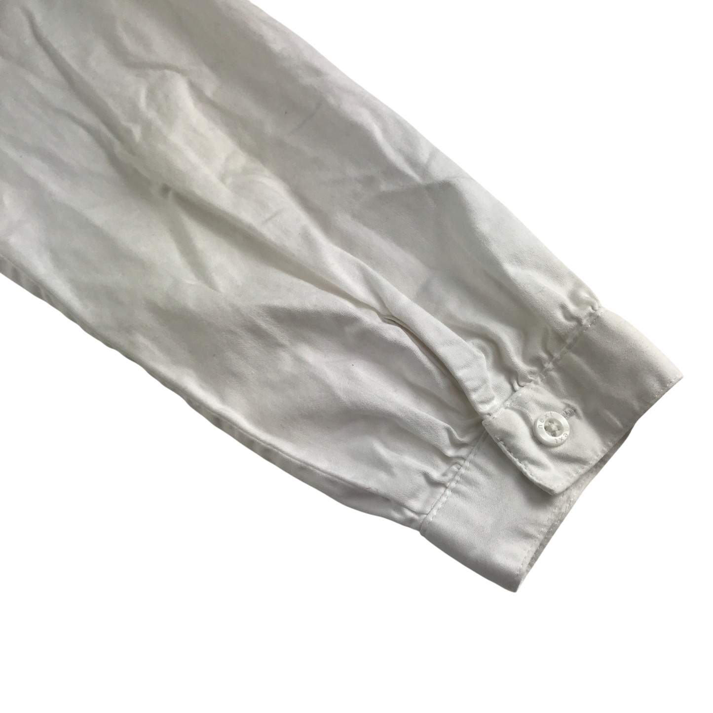 Next Shirt 9-10 Years White Frilled Collar Cotton