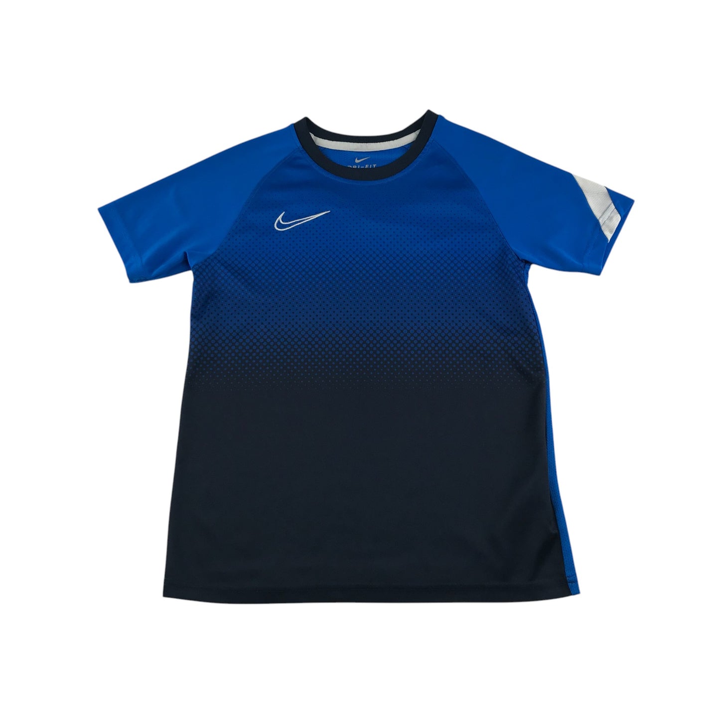 Nike sports top 9-10 years blue and black gradient design