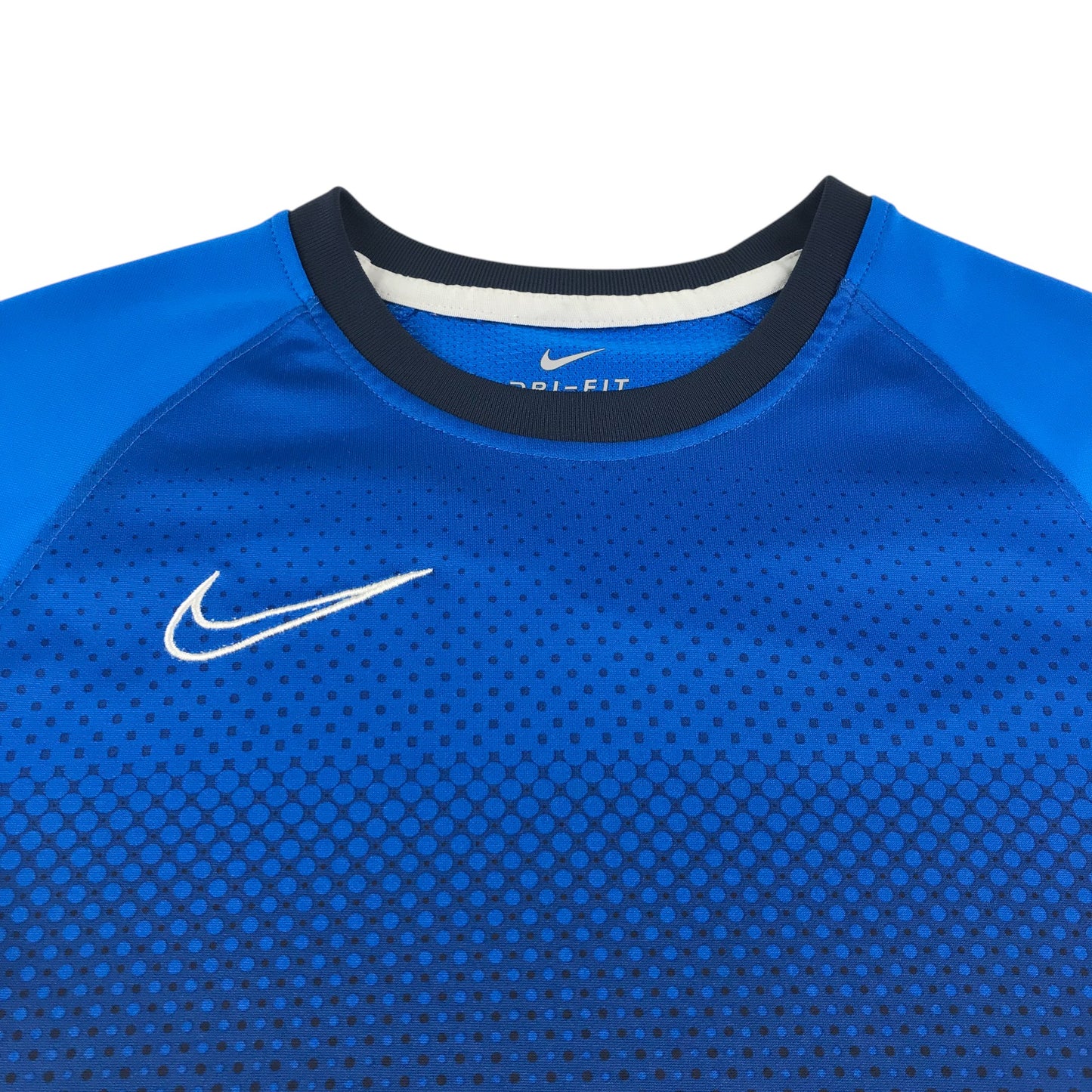 Nike sports top 9-10 years blue and black gradient design