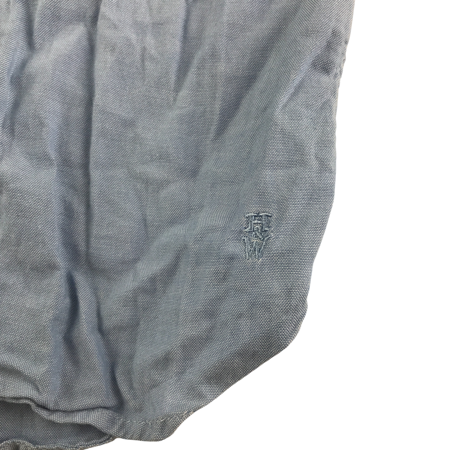 Holly & Whyte Shirt 9-10 Years Light Blue Button Up Cotton