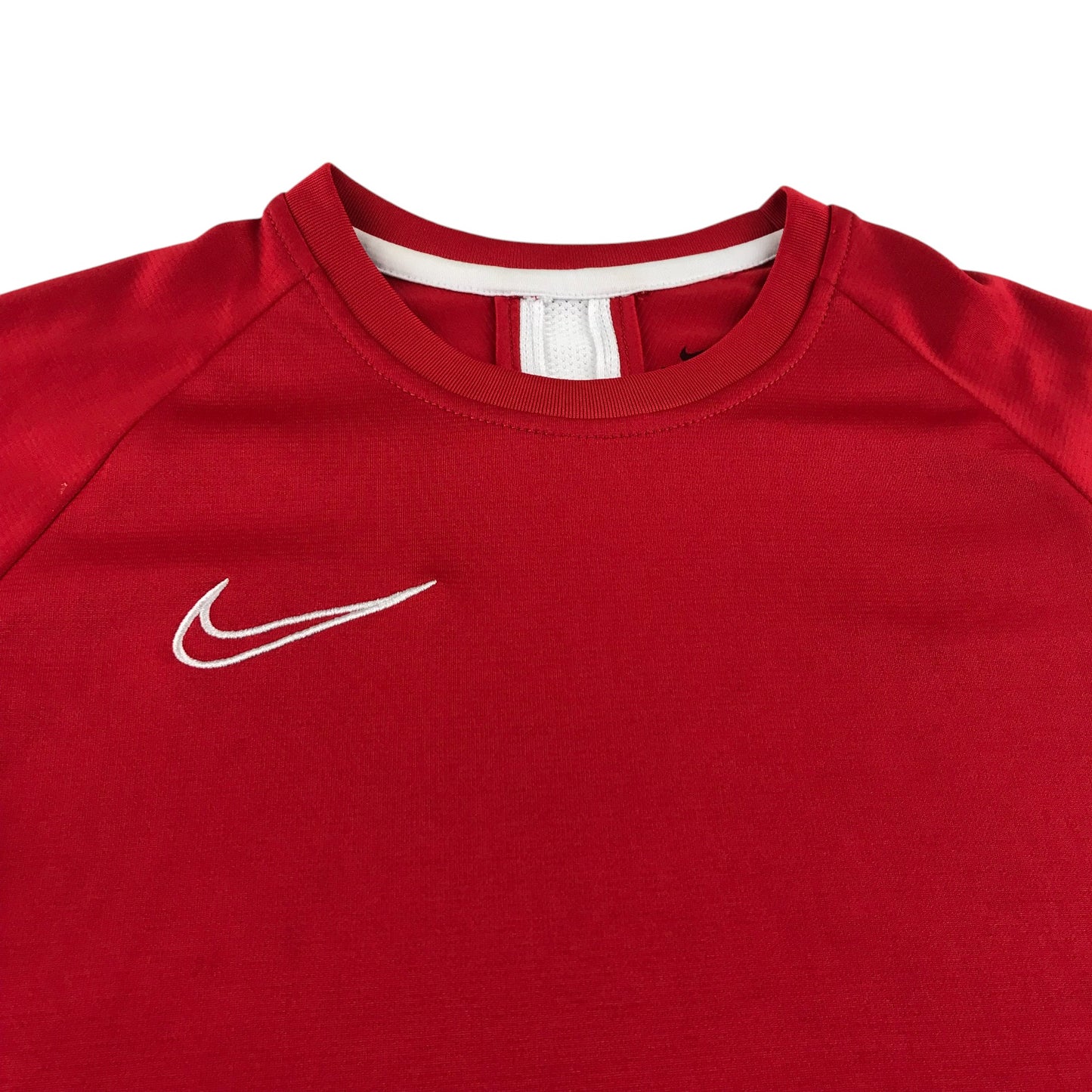 Nike sports top 9-10 years red plain with white detailing