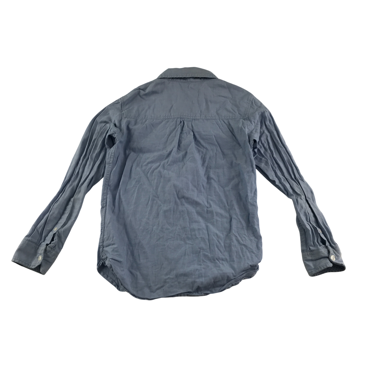 Holly & Whyte Shirt 9-10 Years Light Blue Button Up Cotton