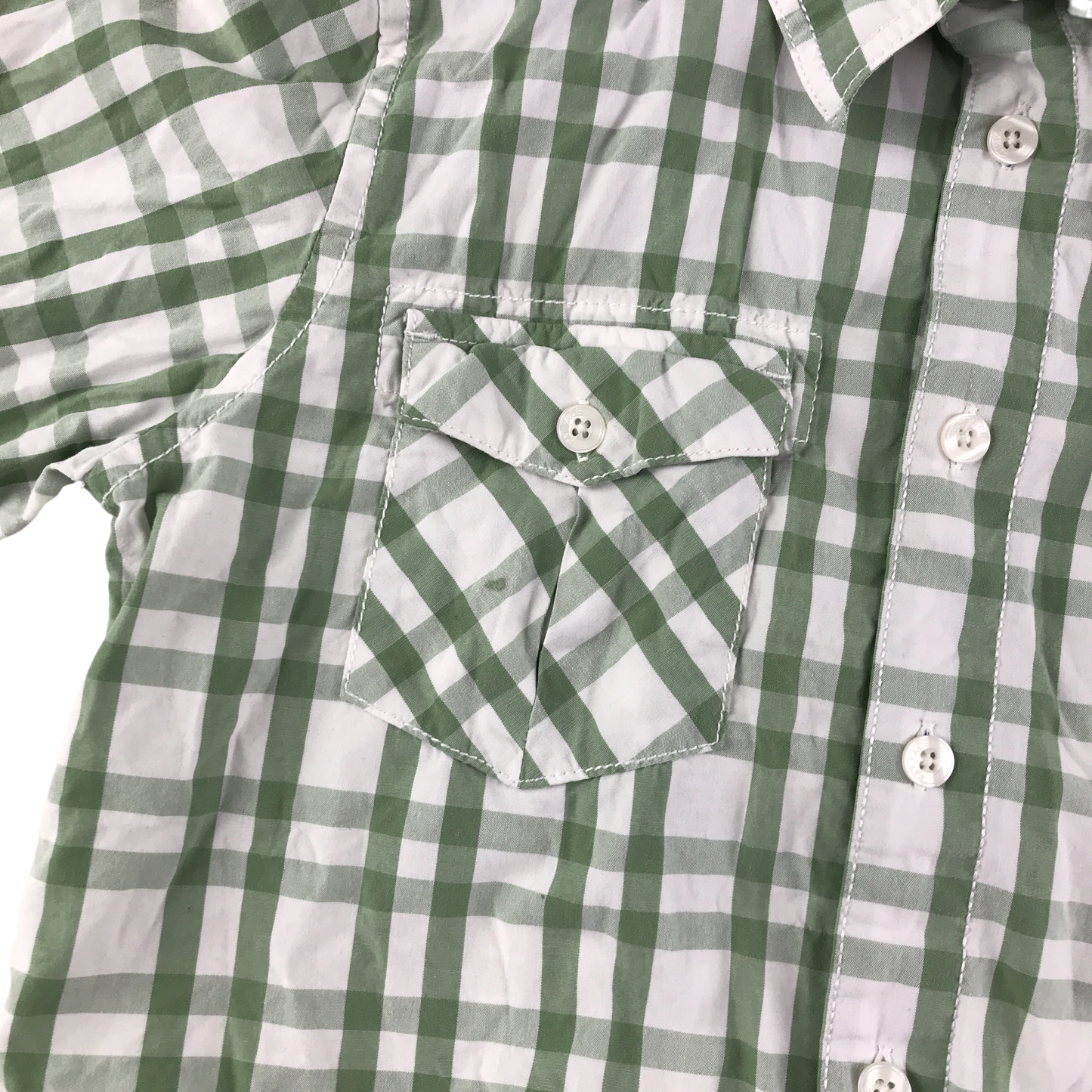 FatFace Shirt 10-11 Years Green Check Cotton