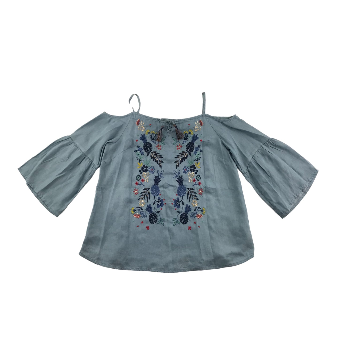 Joules Leggings Age 6 Blue Denim Style Stretchy