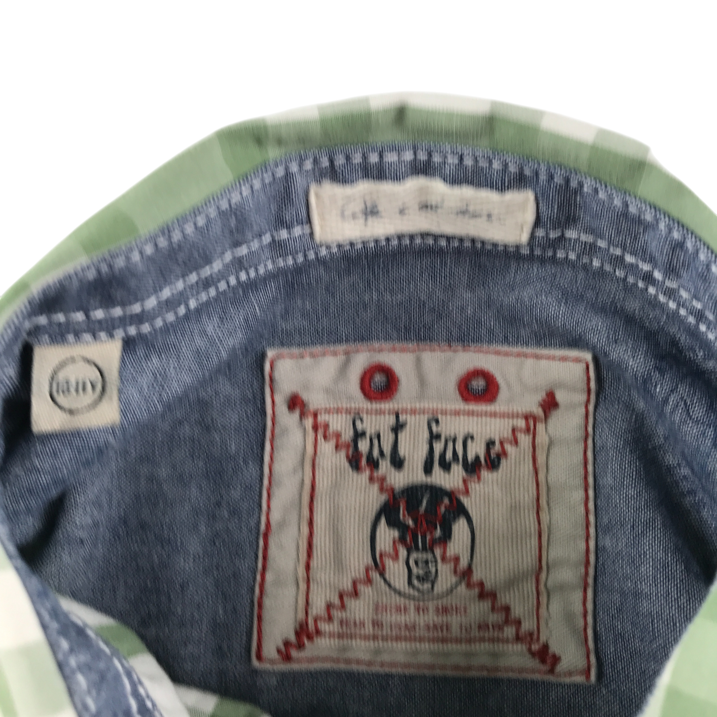 FatFace Shirt 10-11 Years Green Check Cotton