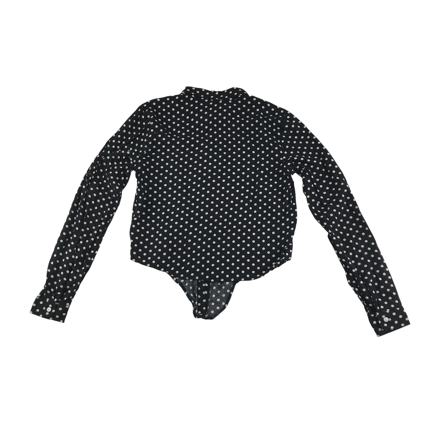 H&M Shirt 11-12 Years Black Polka Dot